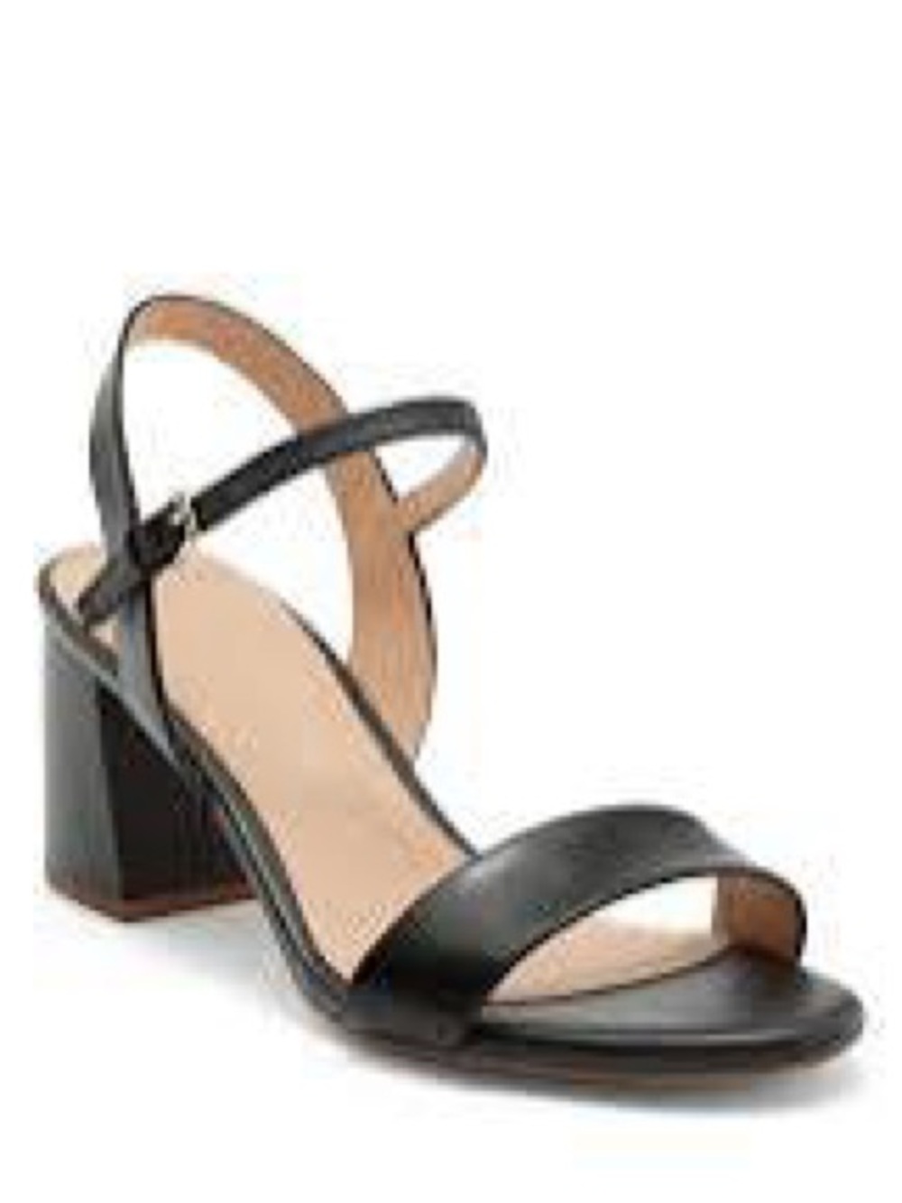 Cole Haan Josie Women's Black Block Heel Sandal - Classic Strappy Design Size 6B